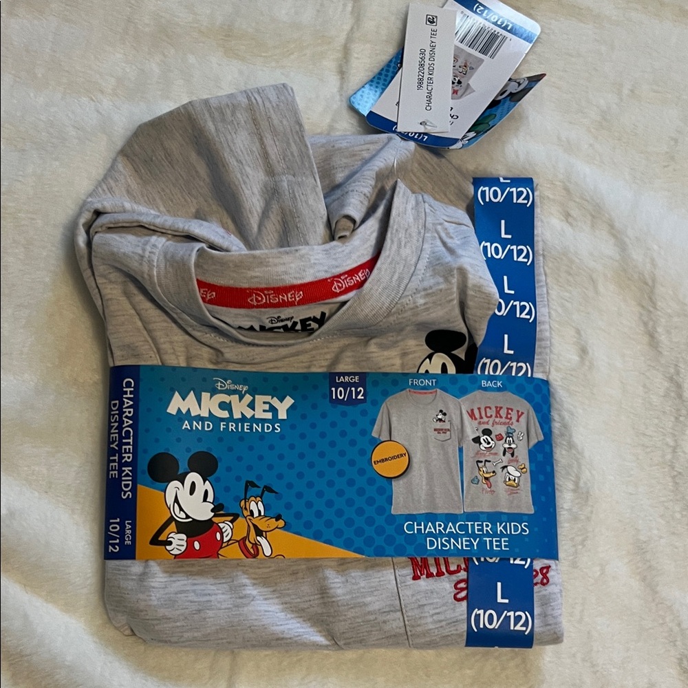Disney Mickey and Friends Gray Kids Tee
